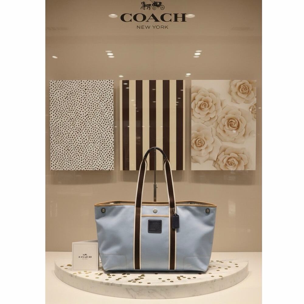 Coach Authentic 5071 Blue Tote Bag